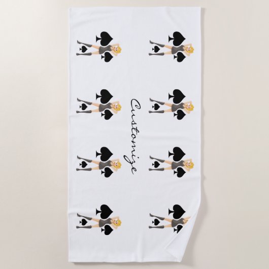 Blonde Queen Thunder_Cove  Strandtuch (Vorderseite)