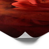 Blonde Red Dress 1960er Button-Up Girl Poster (Ecke)