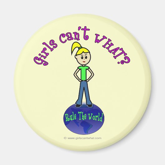 Blonde regiert die Welt Magnet (Vorne)