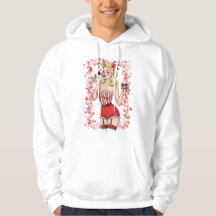 Blonde Retro-Valentins-Pin-Up-Girl