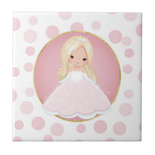 Blonde Rosa Prinzessin Fliese