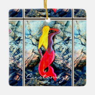 Blonde Rotschwanzmeerkuppe Keramikornament