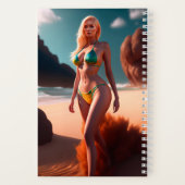 Blonde schöne Mädchen Hendricks posieren Notebook Notizblock (Rückseite)