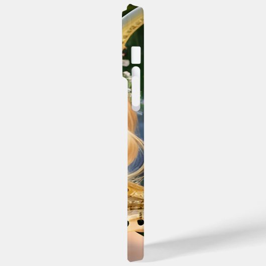 Blonde Schöne Maus spielen Harfe Case-Mate iPhone Hülle (Rückseite / Links)