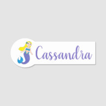 Blonde Schwimmen Magische Meerjungfrau Lila Schwan