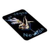 Blonde Showgirl Las Vegas Nevada Magnet (Rechte Seite)