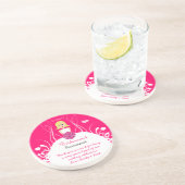 Blonde Side Part Bridesmaid Wedding Gown Untersetz Getränkeuntersetzer (Seite)