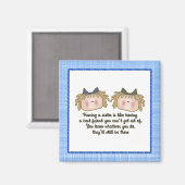 Blonde Sisters Magnet (Vorderseite/Rückseite)