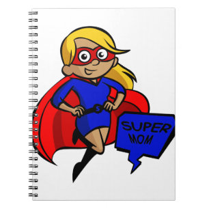 blonde Supermom Notizblock