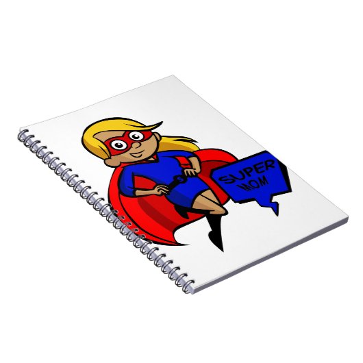 blonde Supermutter Notizblock (Rechte Seite)