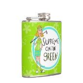 Blonde Supreme auf dem Grün Flachmann (Rechts)