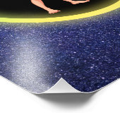 Blonde Surfer Teenage Girl Galaxy Fotodruck (Ecke)