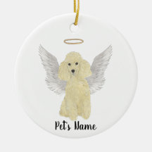Blonde Tan Golden Poodle Beileid Memorial