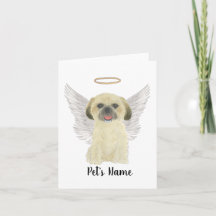 Blonde Tan Golden Shih Tzu Beileid Memorial