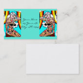 Blonde tattooed lady Thunder_Cove Visitenkarte (Vorne/Hinten)