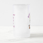 Blonde Tierärztin Mattglas Bierglas (Mittel)