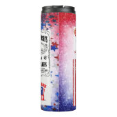 Blonde 💯 % Trump Girl Thermal Tumbler Thermosbecher (Rückseite)
