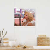 Blonde und die 50er poster (Küche)