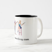 Blonde und graue Tasse (VorderseiteRechts)