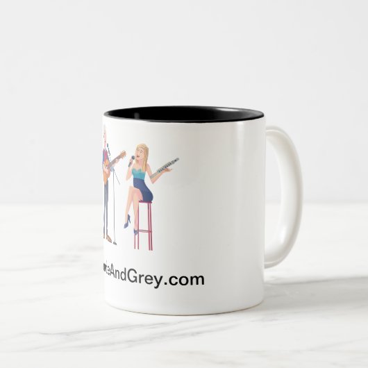 Blonde und graue Tasse (VorderseiteRechts)