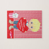 Blonde Valentine's Boy Puzzle (Horizontal)