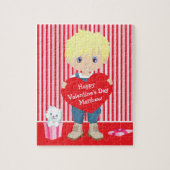 Blonde Valentine's Boy Puzzle (Vertikal)