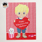 Blonde Valentine's Boy Puzzle
