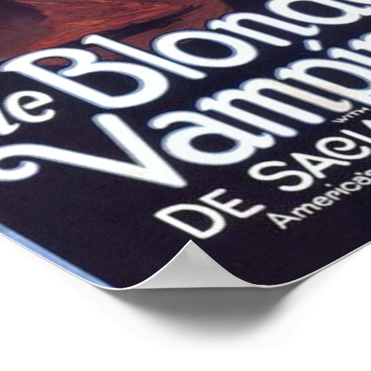 Blonde Vampire Poster (Ecke)