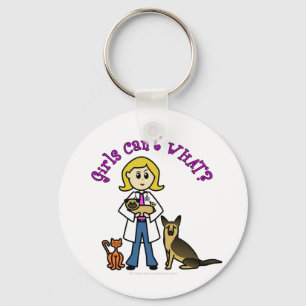 Blonde Veterinary Schlüsselanhänger