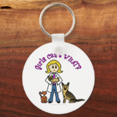 Blonde Veterinary Schlüsselanhänger (Vorderseite)