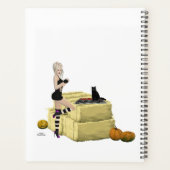 Blonde Witch Button Up Girl Daily Planner Planer (Rückseite)