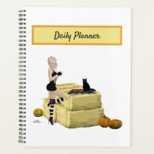 Blonde Witch Button Up Girl Daily Planner