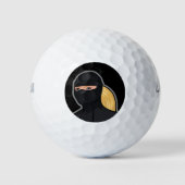 Blonde Woman Golf Balls Golfball (Vorderseite)