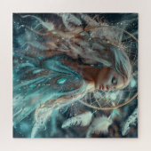 Blonde Woman mit Dream Catcher Puzzle (Horizontal)