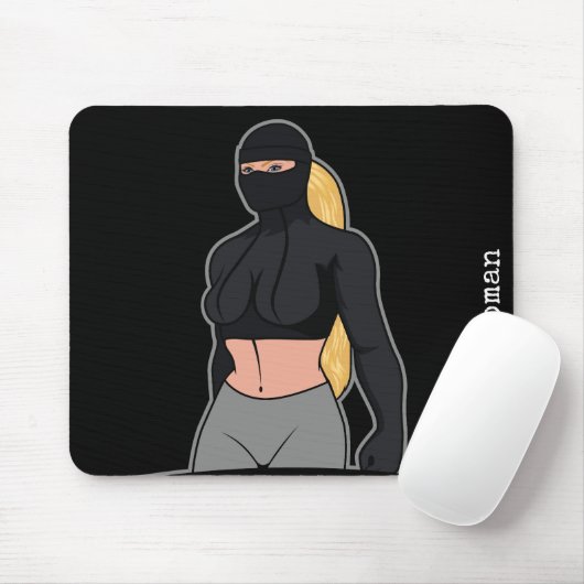 Blonde Woman Mousepad (Mit Mouse)
