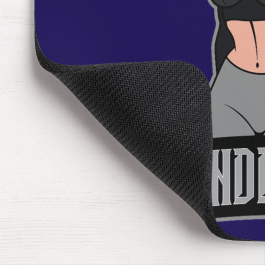 Blonde Woman Mousepad Blue (Ecke)