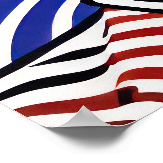 Blonde Woman Pop Art Poster (Ecke)