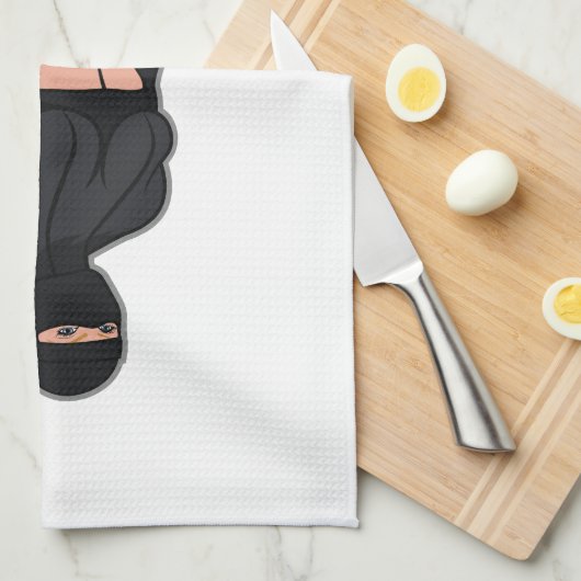 Blonde Woman Tea Towel Geschirrtuch (Viertel Falte)