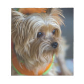 Blonde Yorkshire Terrier Notizblock (Vorderseite)