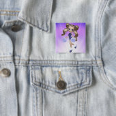 Blonder Cheerleader-Knopf Button (Beispiel)