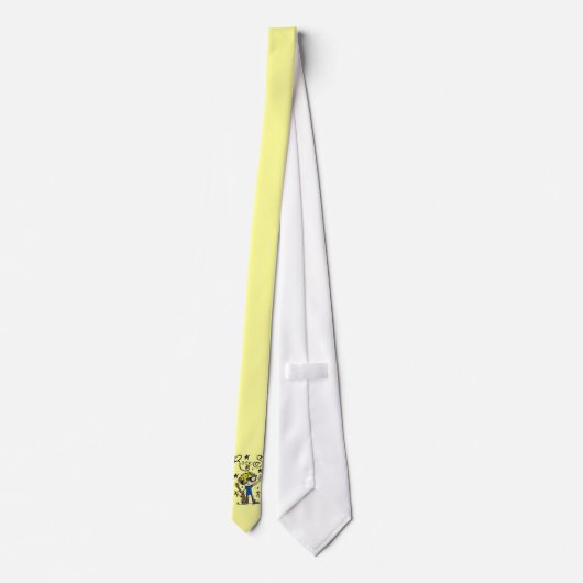 Blonder Jungen-Rockstar Krawatte (Rückseite)