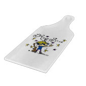 Blonder Jungen-Rockstar Schneidebrett (Ecke)