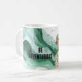 Blonder Kerl mit Affe Kaffeetasse (Vorderseite Links)