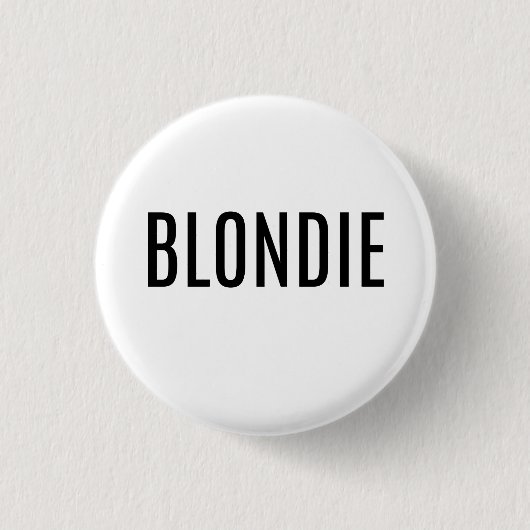 Blonder Knopf Button (Vorderseite)