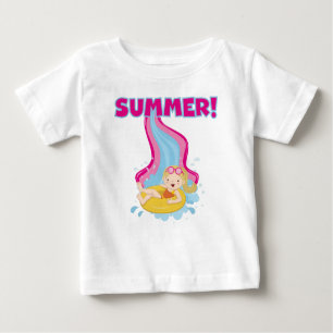 Blonder Mädchen-Sommer Baby T-shirt