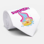 Blonder Mädchen-Sommer Krawatte (Gerollt)