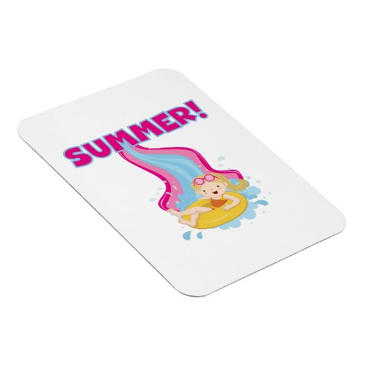 Blonder Mädchen-Sommer Magnet (Rechte Seite)