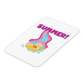 Blonder Mädchen-Sommer Magnet (Linke Seite)