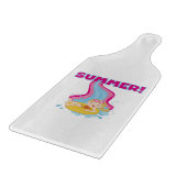 Blonder Mädchen-Sommer Schneidebrett (Ecke)