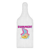 Blonder Mädchen-Sommer Schneidebrett (Vorderseite)